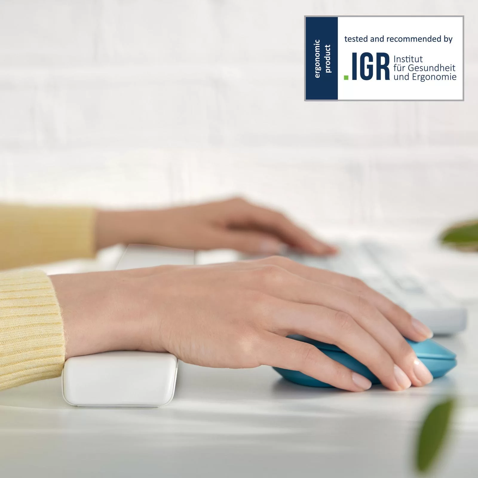 Suport incheietura mainii LEITZ Cosy, mouse, gri