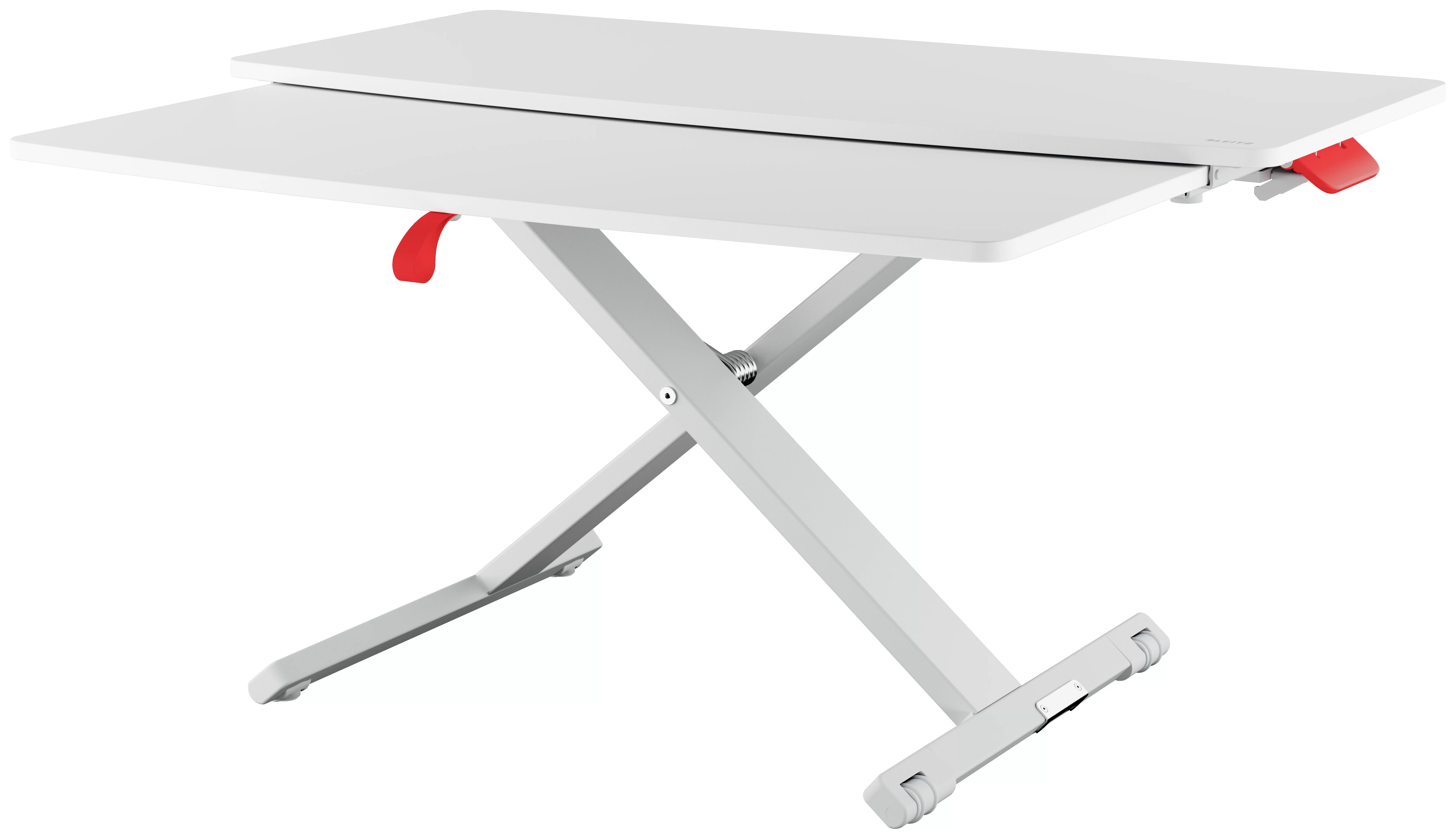 Suport p-u laptop LEITZ Cosy, sertar p-u tastatura, gri