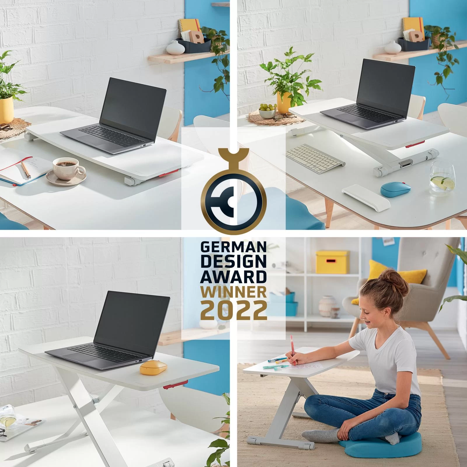 Suport p-u laptop LEITZ Cosy, gri