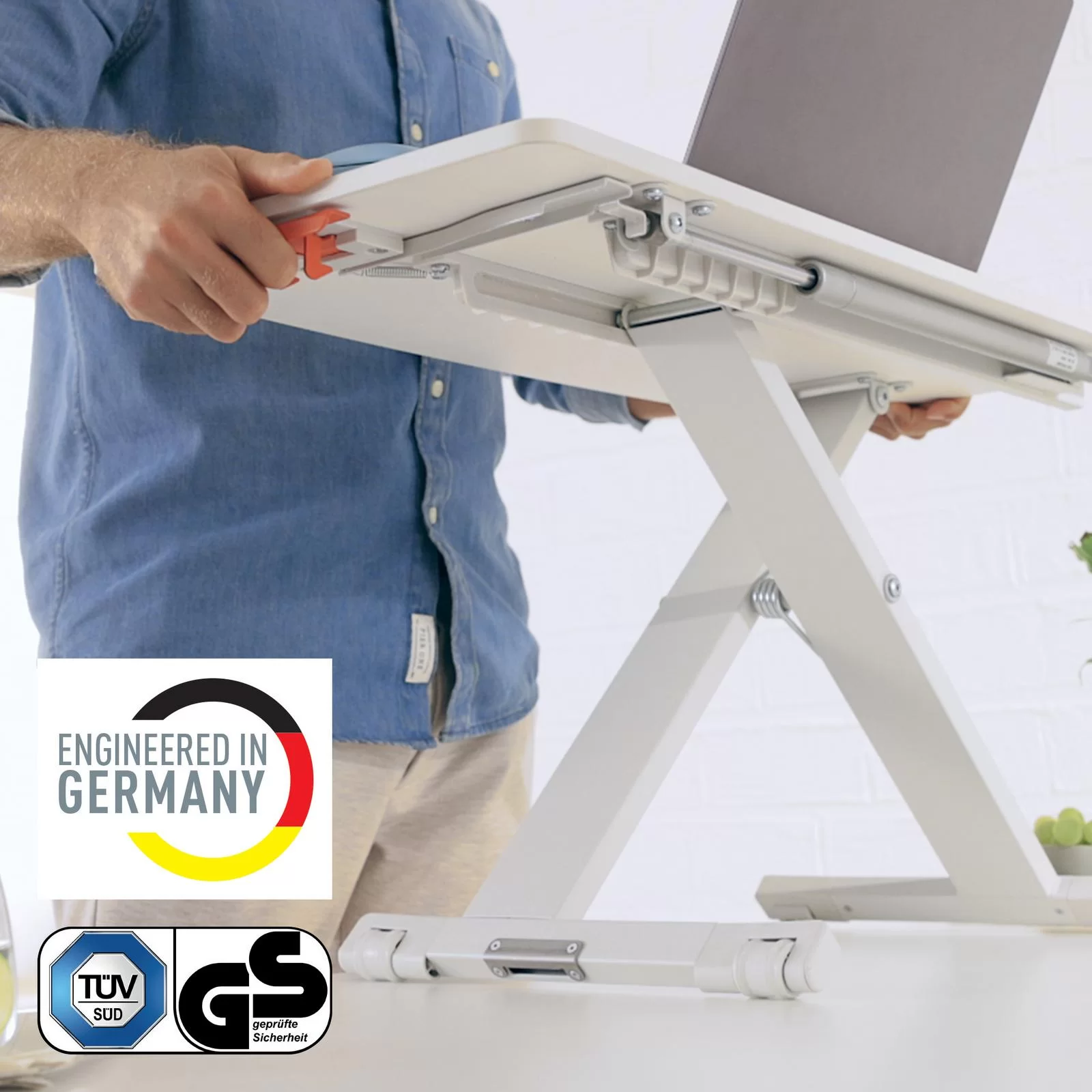 Suport p-u laptop LEITZ Cosy, gri
