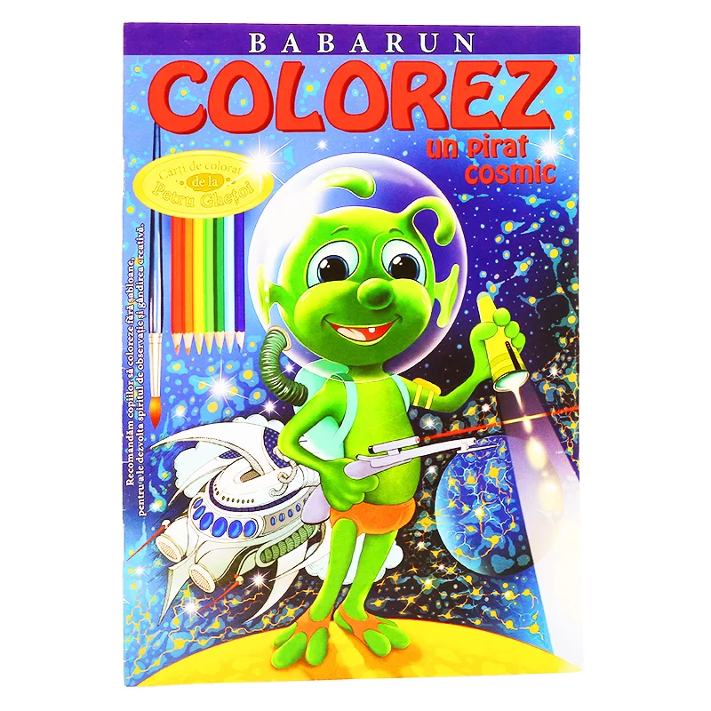 Carte de colorat Colorez Un pirat cosmic