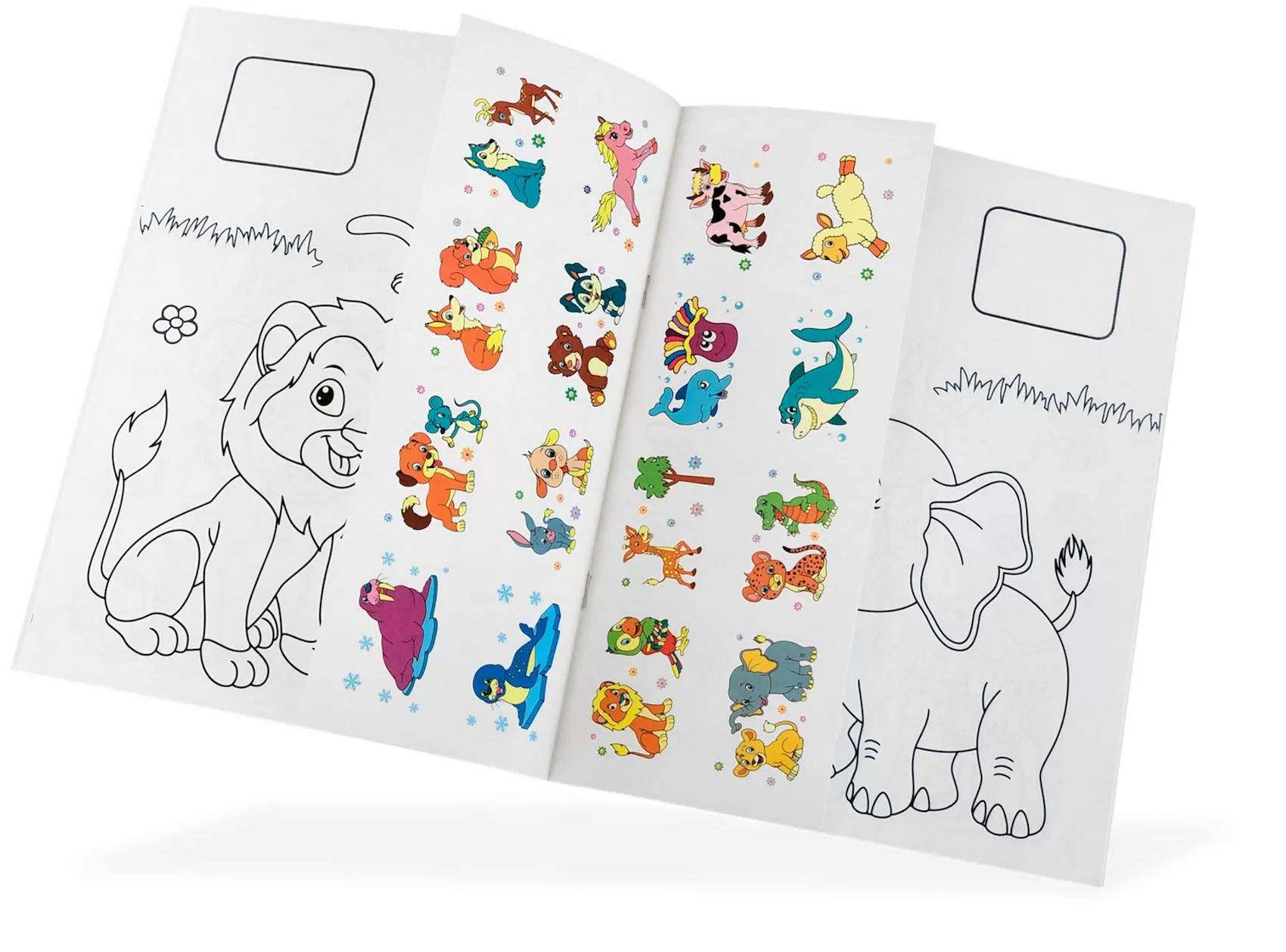 Carte de colorat Coloreaza+autocolante Prieteni dragi