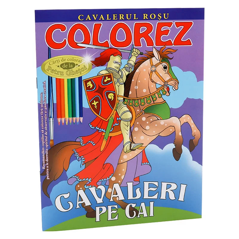 Carte de colorat Colorez Cavalerii pe cal