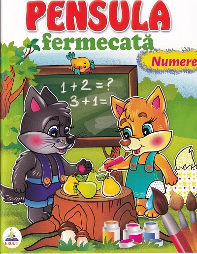 Carte de colorat Pensula fermecata A4 Numere