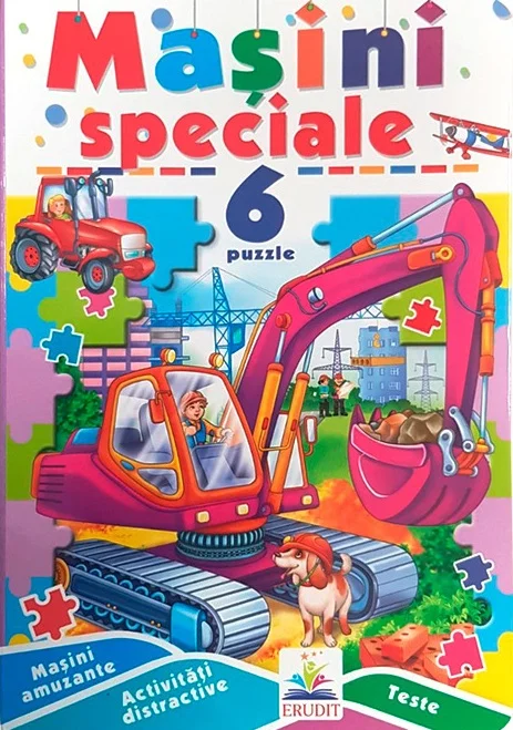 Cartea MASINI SPECIALE - 6 puzzle 