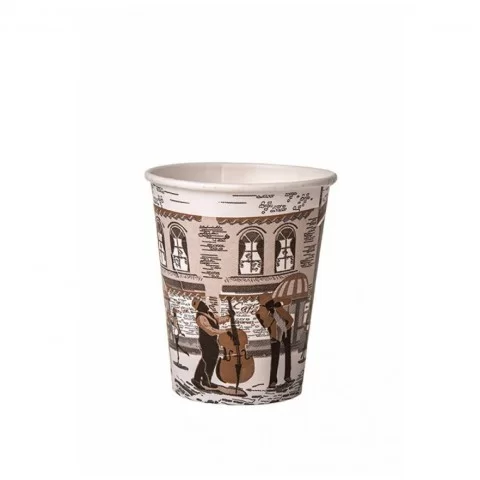 Pahar de unica folosinta din hartie, 100ml, 50 bucati