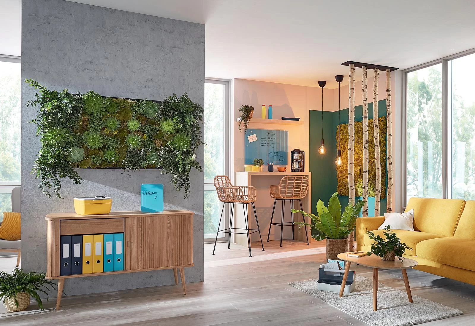 Доска магнитно-стеклянная LEITZ Cosy 60х40 см, желтая