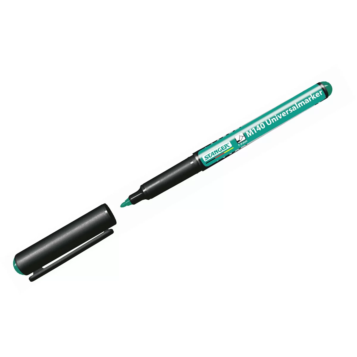 Marker permanent STANGER M140, 1 mm, verde