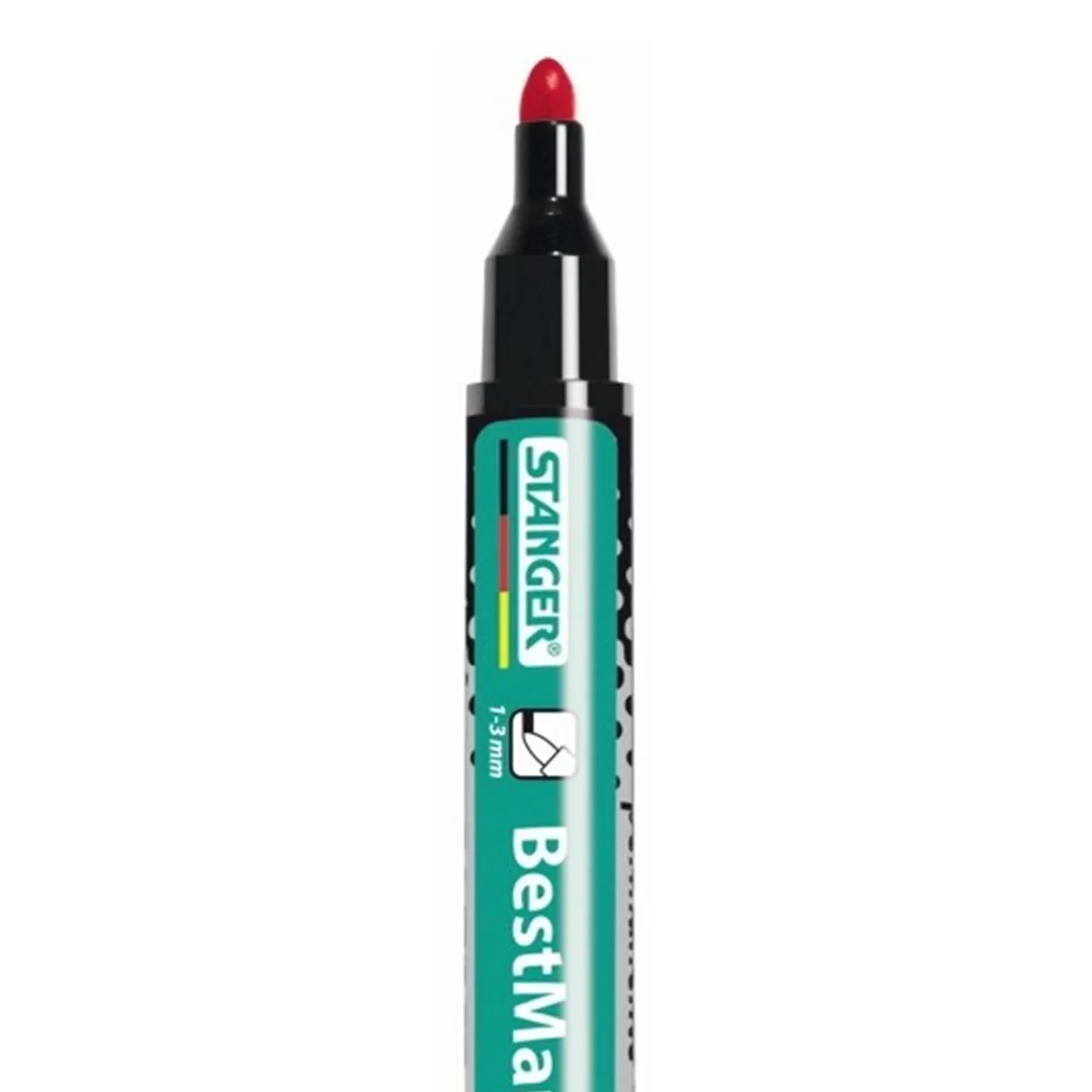 Marker permanent STANGER M235, 1-3mm, rosu