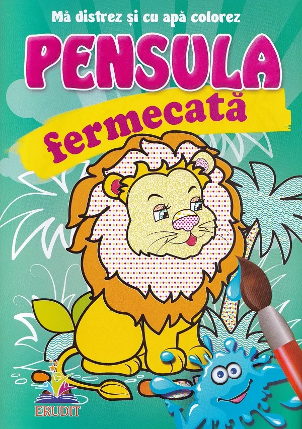 Carte de colorat Pensula fermecata Leu