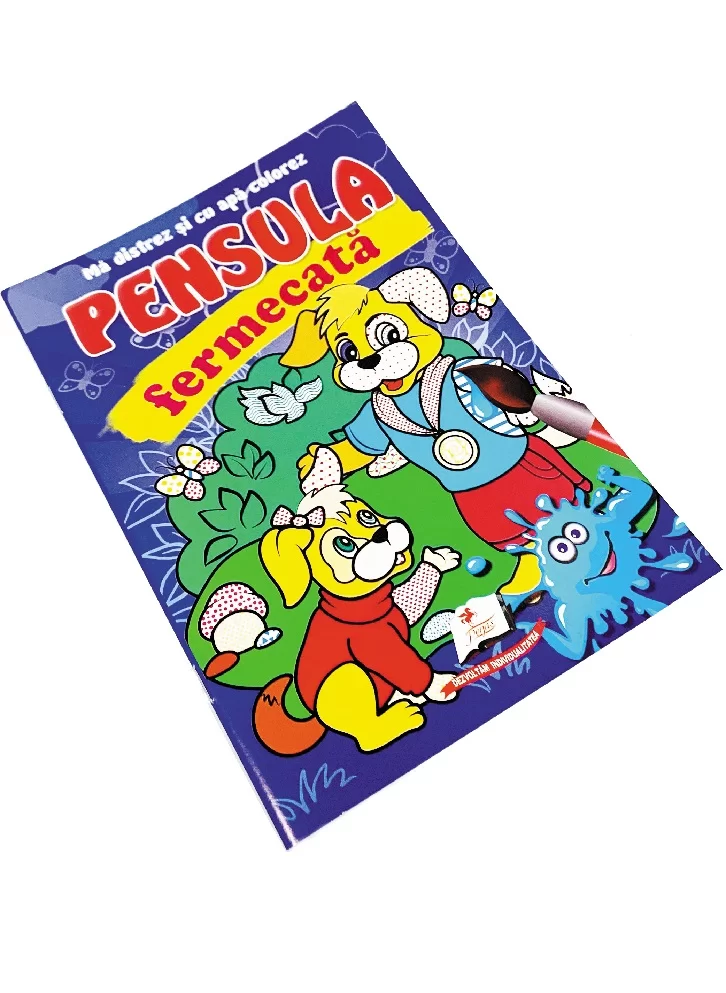 Carte de colorat Pensula fermecata Cateii