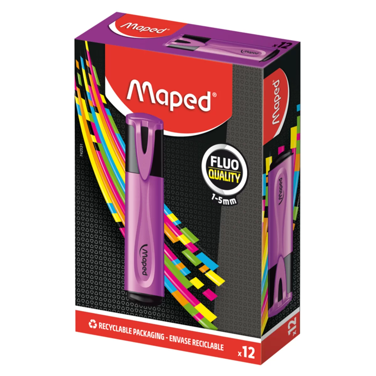 Textmarker MAPED Classic, 1-5mm, violet