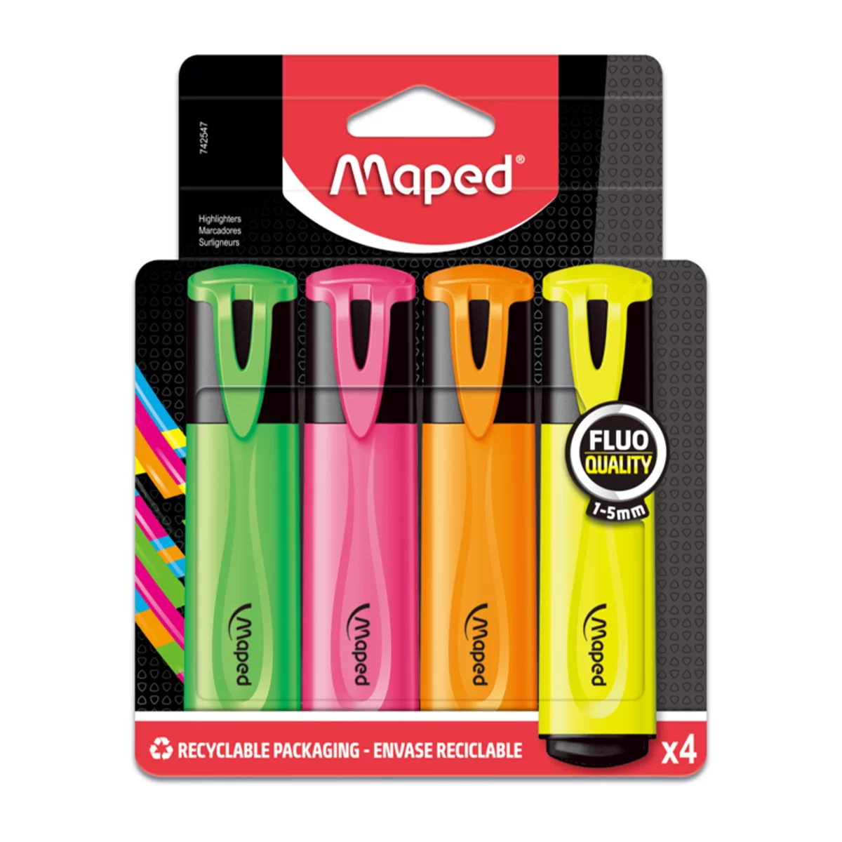 Set textmarkere MAPED Classic, 4 culori