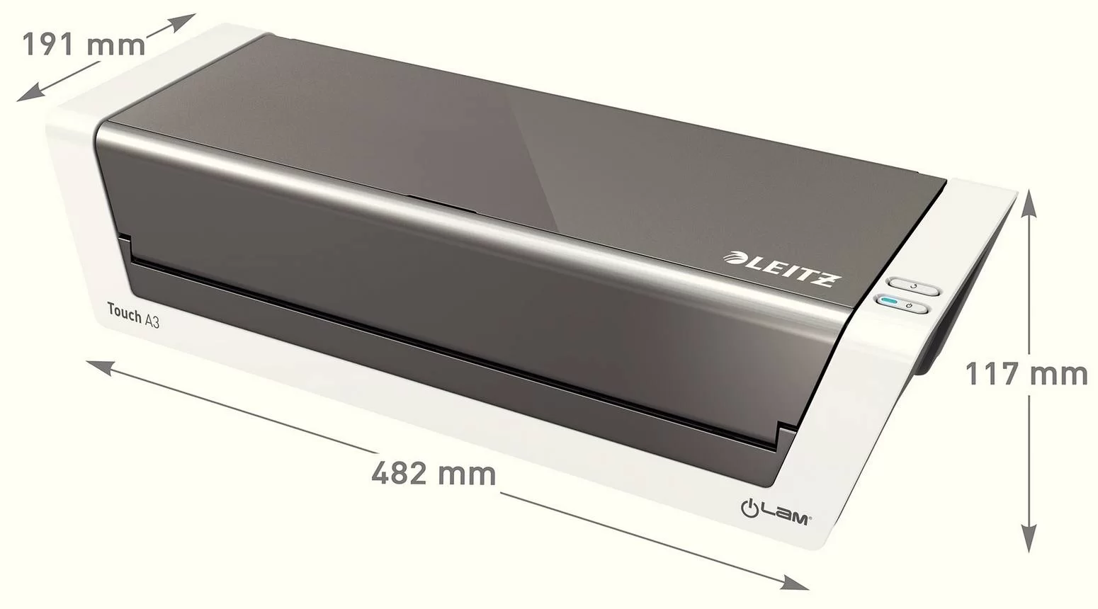 Laminator LEITZ iLam Touch, 80-250 microni, A3, argintiu