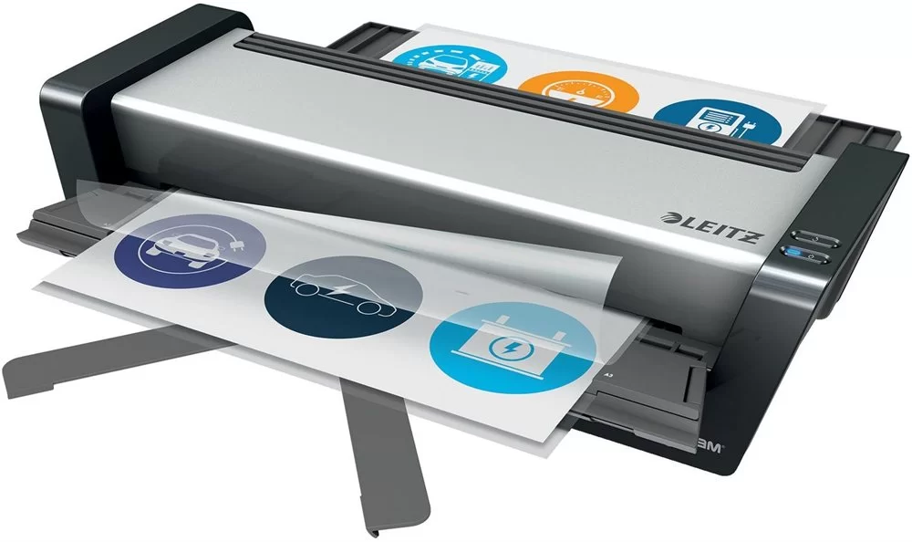 Laminator LEITZ iLam Turbo Pro, 80-250 mic, A3, argintiu