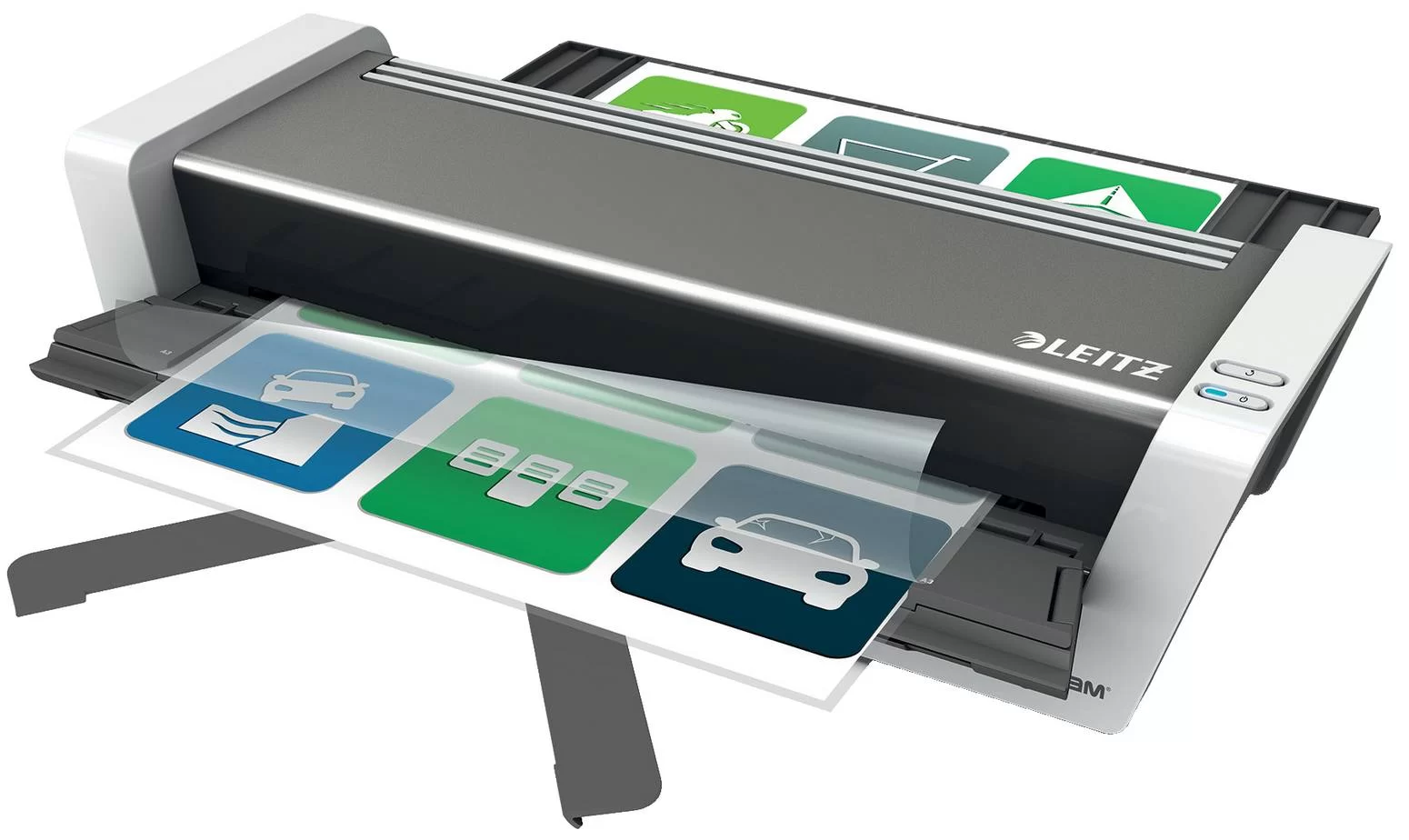 Laminator LEITZ iLam Turbo S, 80-250 mic, A3, antracit