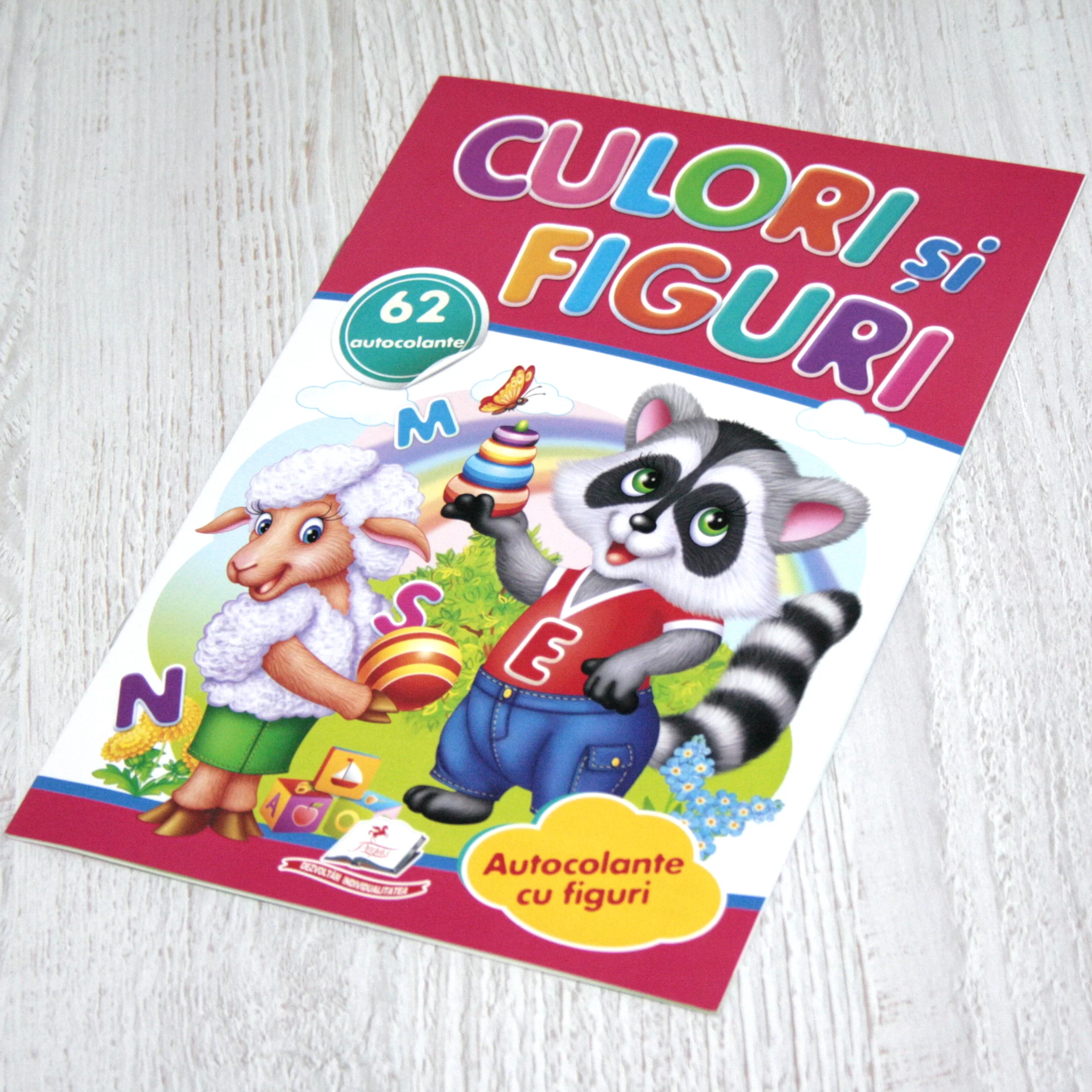Cartea Culori si figuri, 62 autocolante