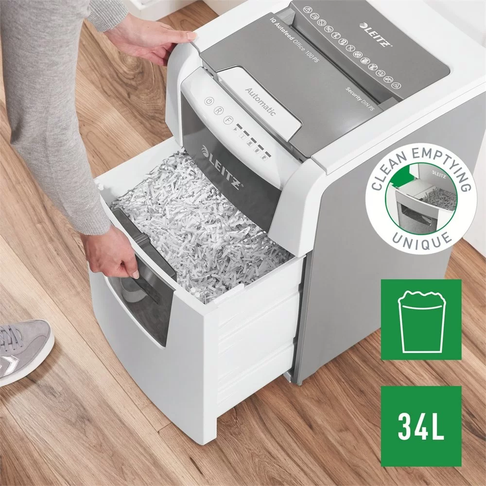 Distrugator LEITZ Auto 100 P5, 6-100foi, 34l Micro Cut