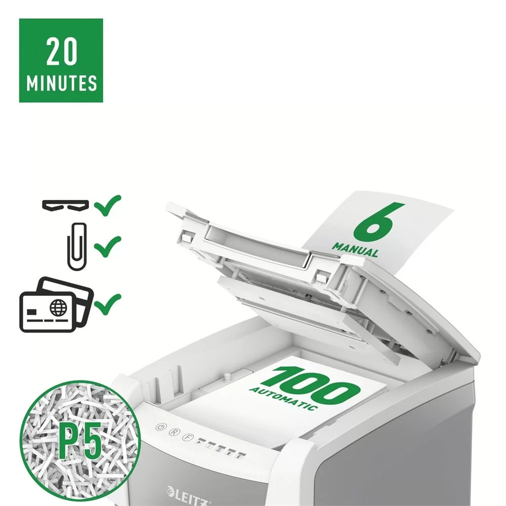 Distrugator LEITZ Auto 100 P5, 6-100foi, 34l Micro Cut