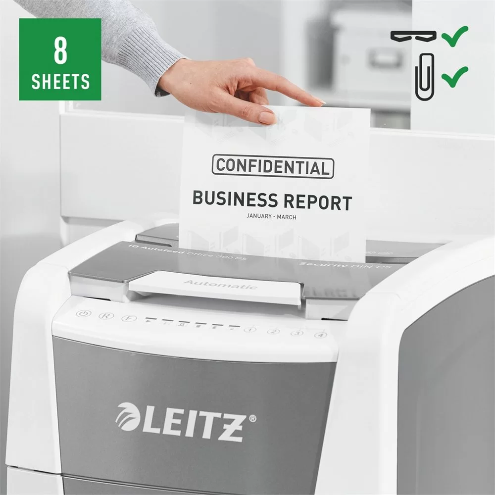 Distrugator LEITZ Auto 300 P5, 8-300foi, 60l Micro Cut