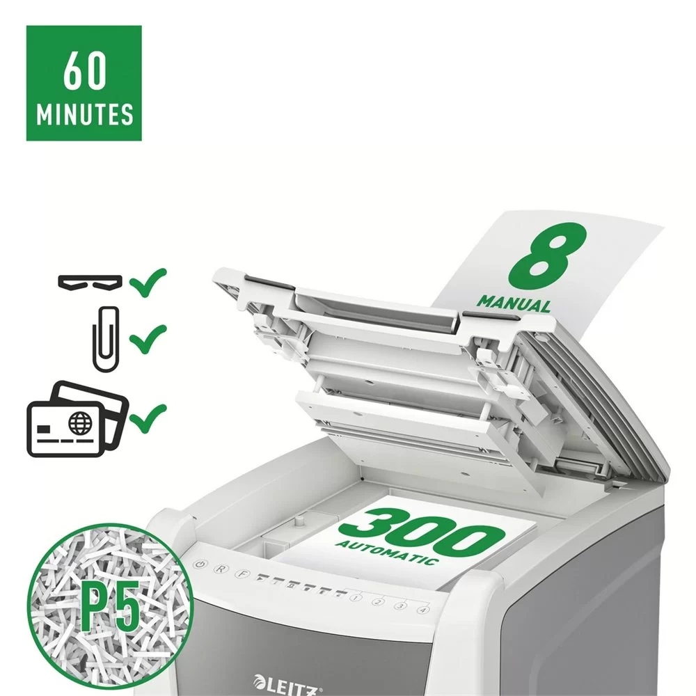 Distrugator LEITZ Auto 300 P5, 8-300foi, 60l Micro Cut