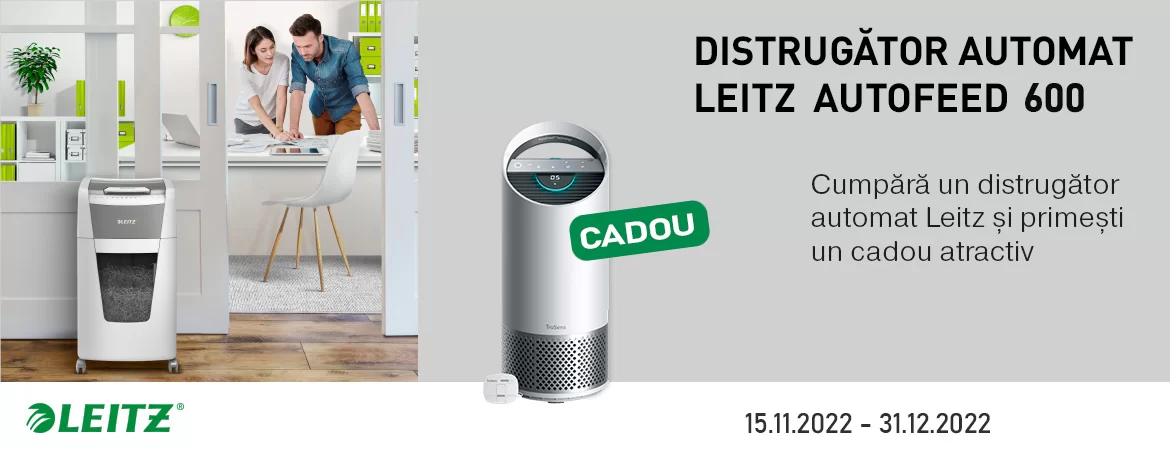 Distrugator LEITZ Auto 600 P5, 10-600foi, 110l Cross Cut