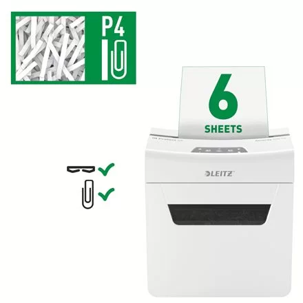 Distrugator LEITZ IQ P4, 6 foi, 10l, Cross Cut
