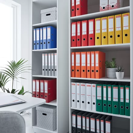 Biblioraft ESSELTE Economy A4, 50mm, PP, negru