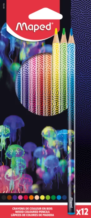 Creioane colorate MAPED Deepsea Paradise, 12 culori