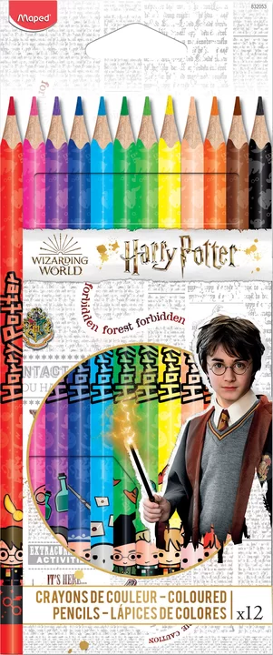 Creioane colorate MAPED Harry Potter, 12 culori
