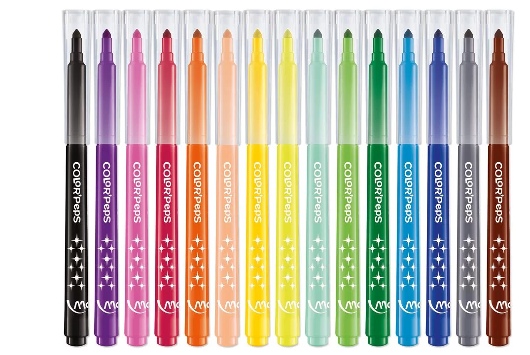 Carioci MAPED Long Life, 15 culori, zipper