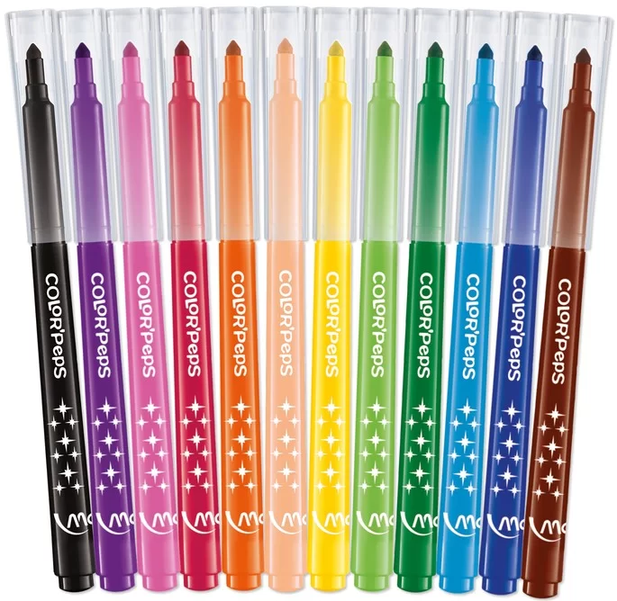 Carioci MAPED Long Life, 12 culori