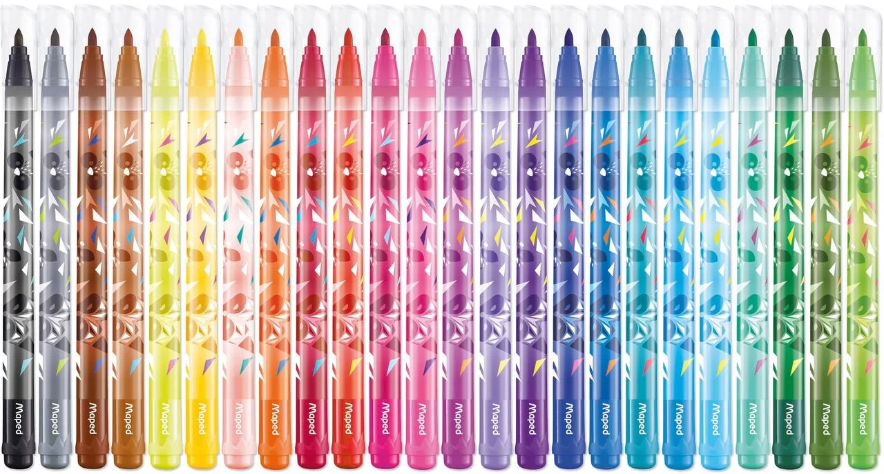 Carioci MAPED Mini Cute, 24 culori