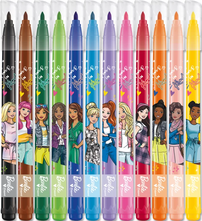 Carioci MAPED Barbie, 12 culori