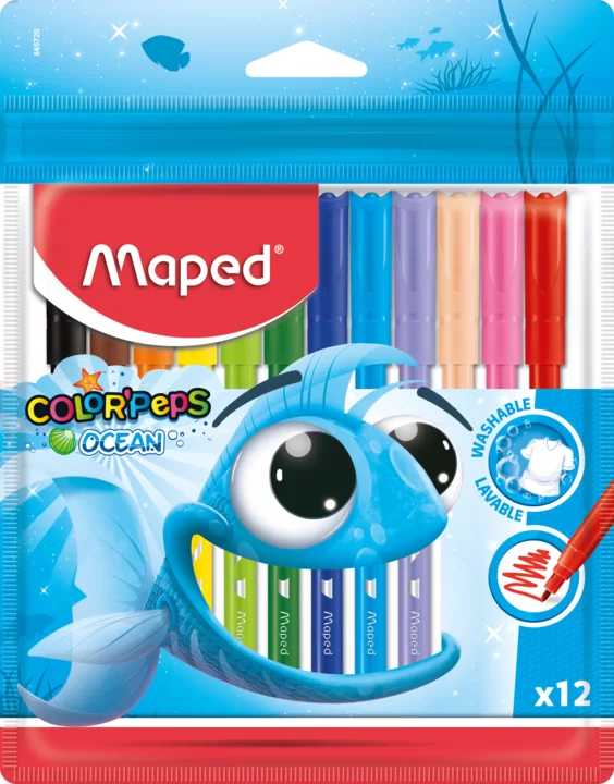 Carioci MAPED Ocean, 12 culori