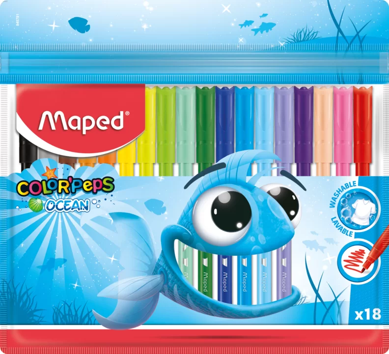 Carioci MAPED Ocean, 18 culori
