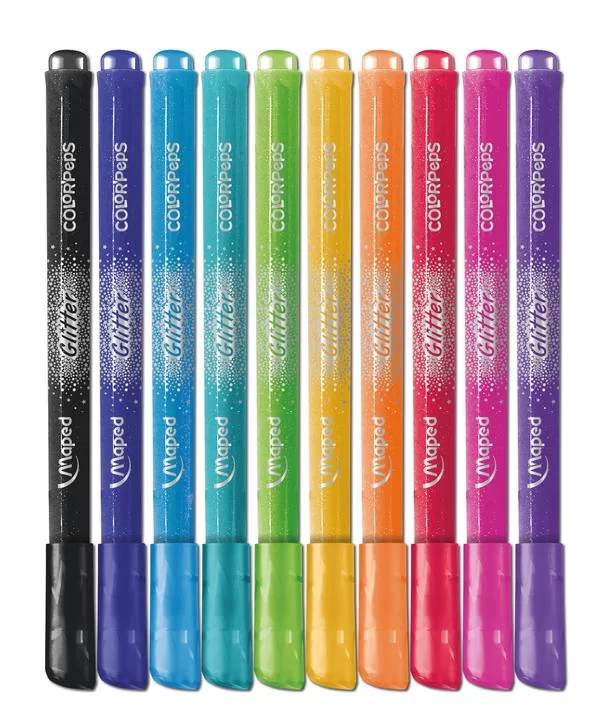 Carioci MAPED Glitter, 10 culori
