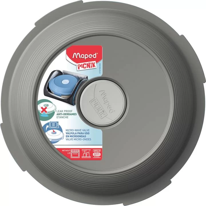 Ланч-бокс MAPED Concept Adult Plate, серый