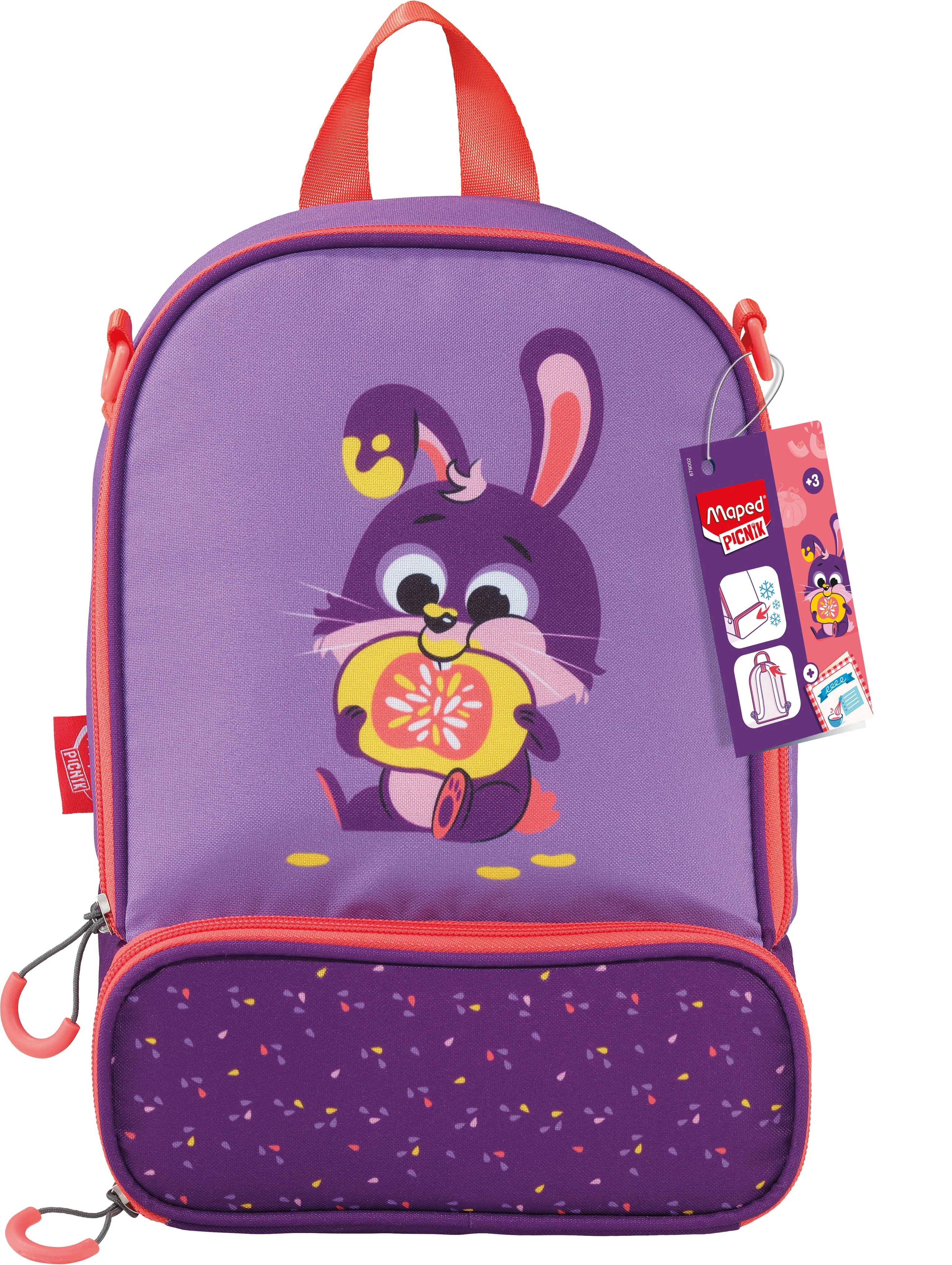 Geanta pentru picnic MAPED Miniz Iepure, violet