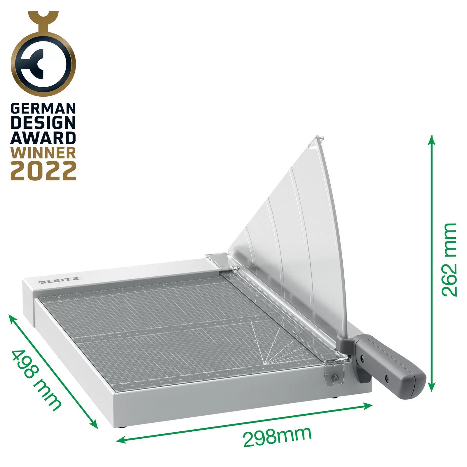 Ghilotina LEITZ Home Office Precision, A4, 10 foi, gri