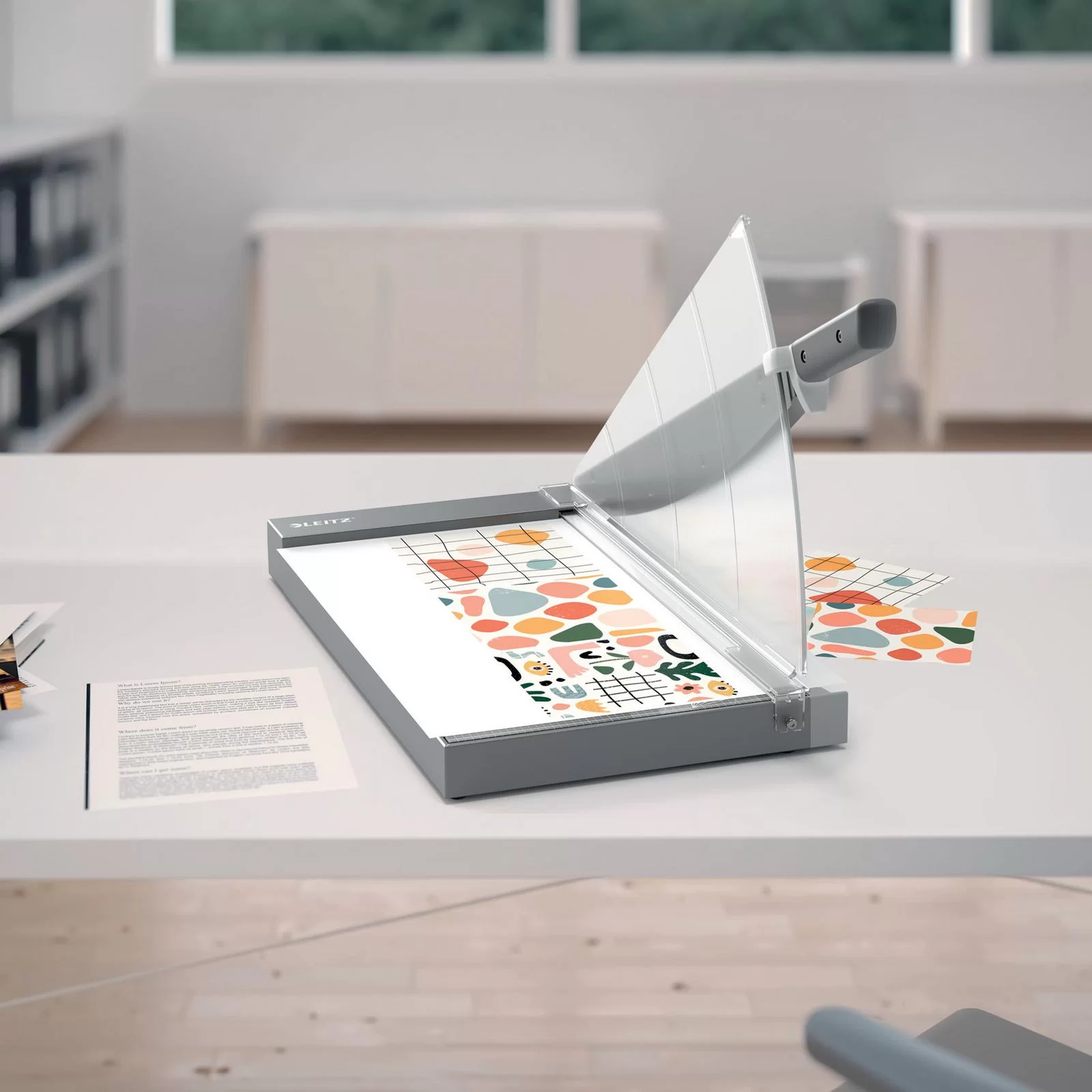 Ghilotina LEITZ Office Precision, A3, 25 foi, gri