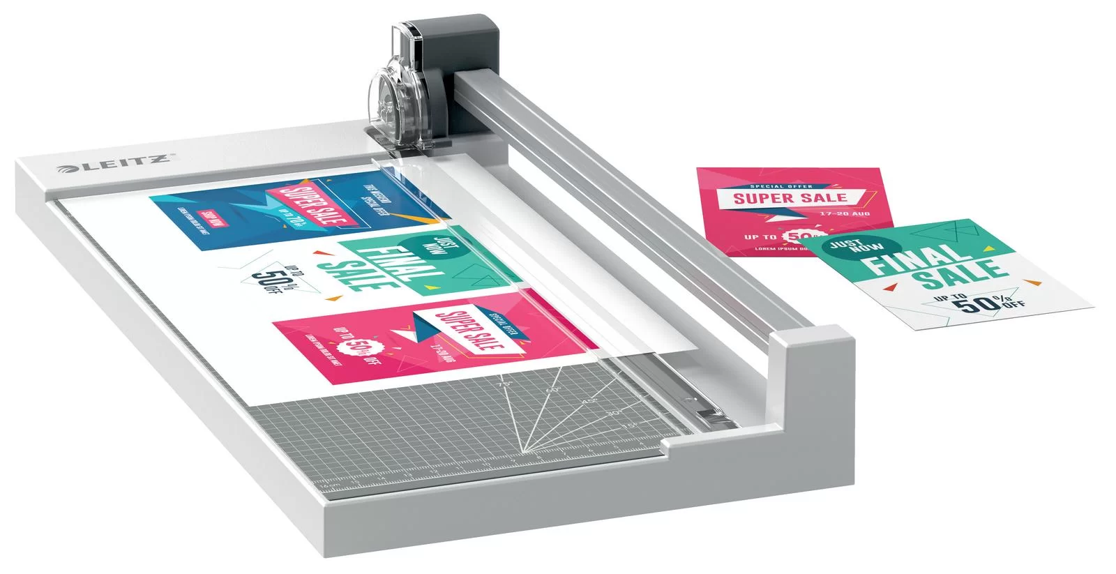 Trimmer LEITZ Home Office Precision, A4, 10 foi, gri