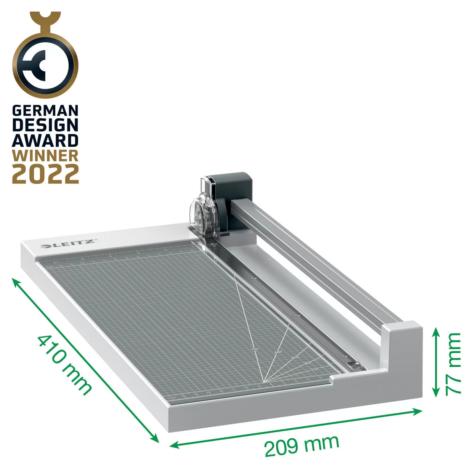 Trimmer LEITZ Home Office Precision, A4, 10 foi, gri