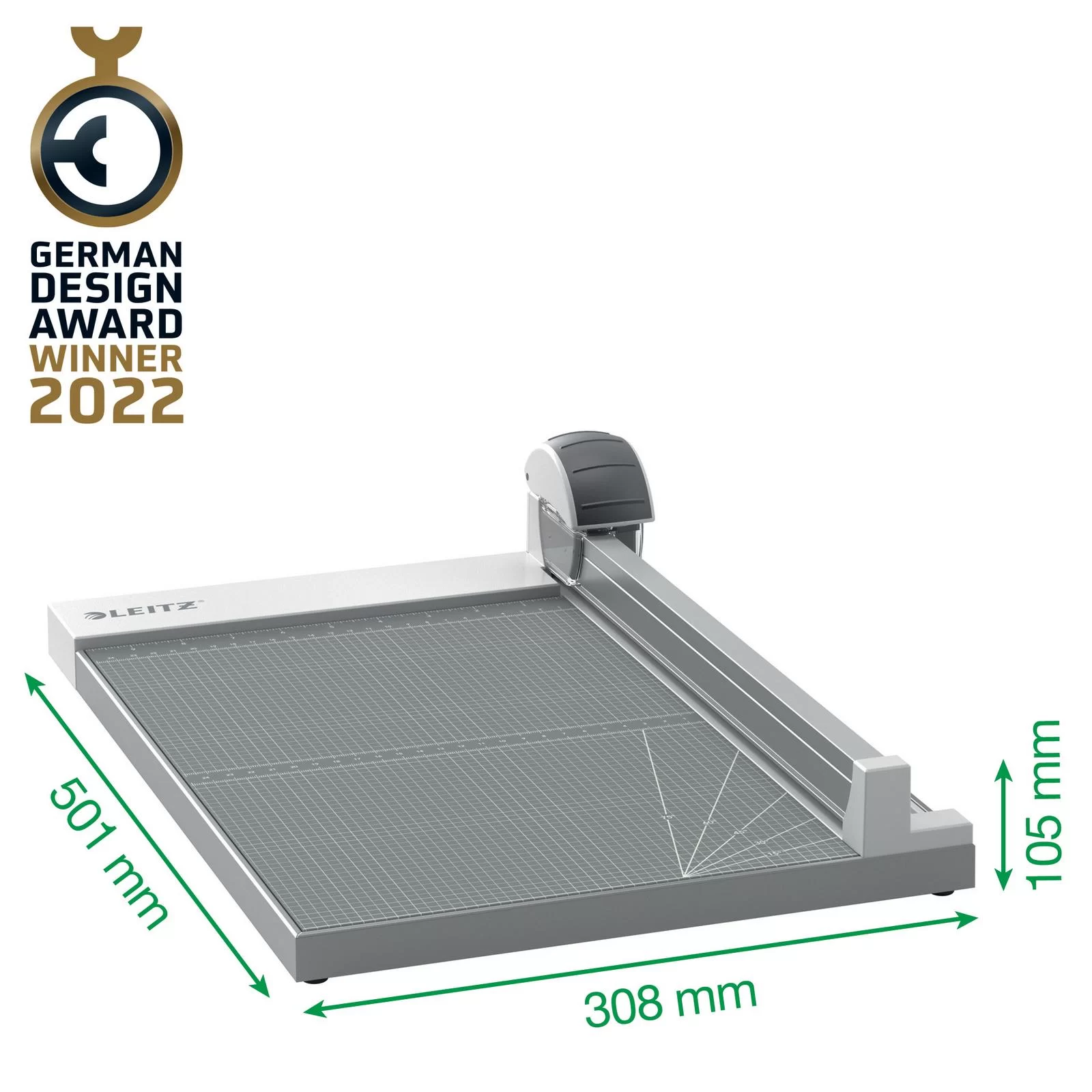 Trimmer LEITZ Office Precision, A4+, 15 foi, gri