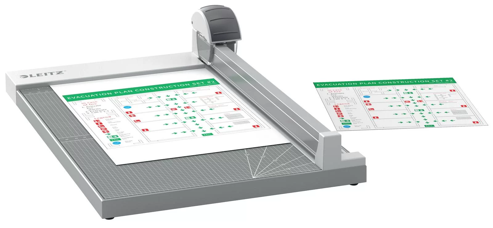 Trimmer LEITZ Office Precision, A4+, 15 foi, gri
