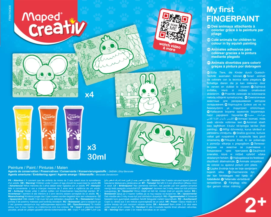 Set MAPED Creativ My First, pliant, guas cu degetele