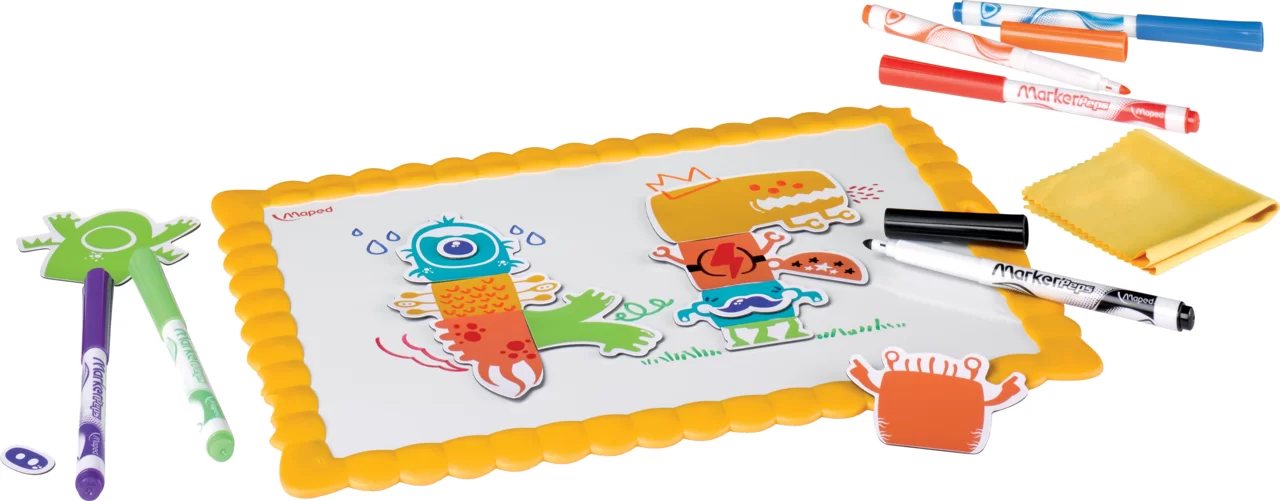 Set MAPED Creativ Artist, tabla si magneti-monstri