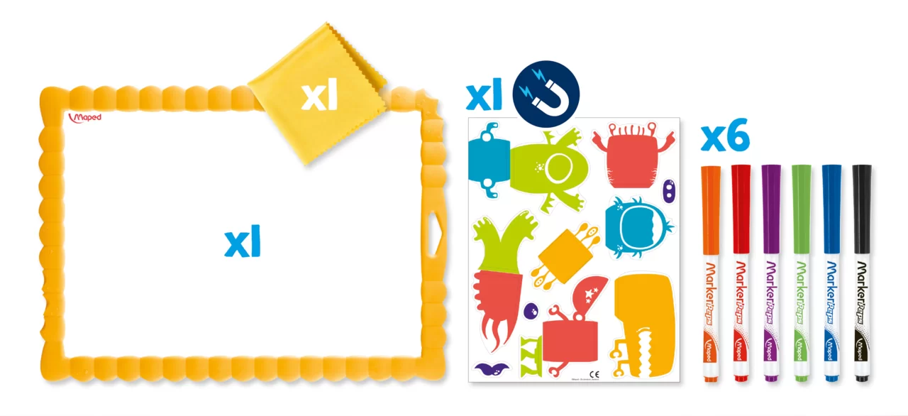 Set MAPED Creativ Artist, tabla si magneti-monstri