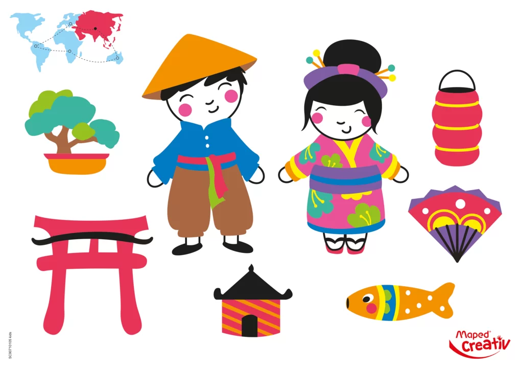 Set MAPED Creativ Artist, tabla - desene