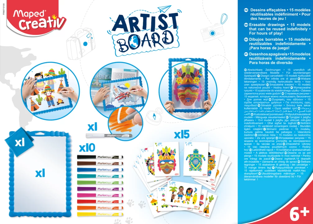Set MAPED Creativ Artist, tabla - desene